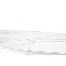 Balts izvelkams virtuves galds VIVALDI